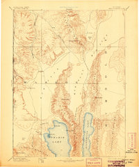 1894 Map of Granite Range, 1905 Print