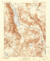 Download a high-resolution, GPS-compatible USGS topo map for Hawthorne, NV (1944 edition)