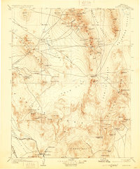 1908 Map of Kawich, 1929 Print