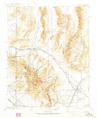 1908 Map of Whitney, NV, 1951 Print