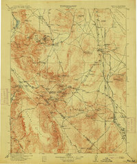 1913 Map of Silver Peak, NV