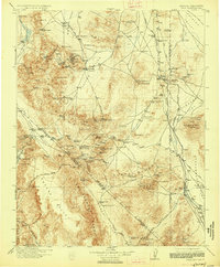 1913 Map of Silver Peak, NV, 1927 Print