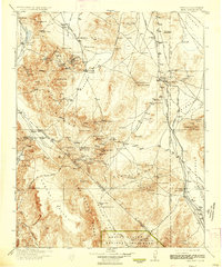 1913 Map of Silver Peak, NV, 1936 Print