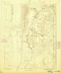 1885 Map of Pioche