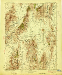 1929 Map of Roberts Mountains