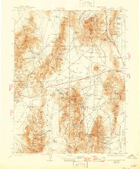 1929 Map of Roberts Mountains, 1946 Print