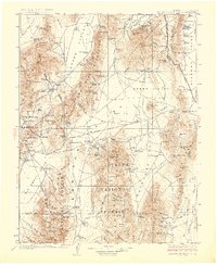 1929 Map of Roberts Mountains
