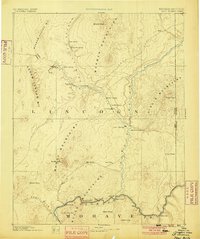 1886 Map of Saint Thomas, 1900 Print