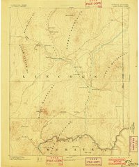 1886 Map of Saint Thomas, 1902 Print