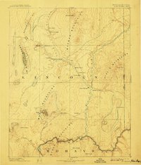 1886 Map of Saint Thomas, 1908 Print