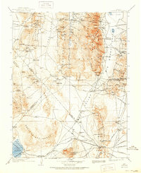 1908 Map of Tonopah, NV, 1951 Print