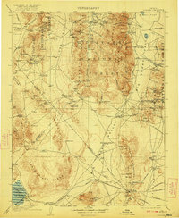 1908 Map of Tonopah, NV, 1922 Print