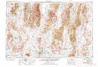 1956 Map of Tonopah, NV, 1974 Print