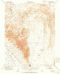 1954 Map of Beatty, NV, 1955 Print