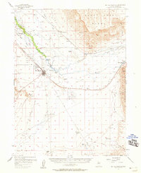 1957 Map of Battle Mountain, NV, 1958 Print