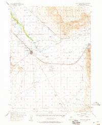 1957 Map of Battle Mountain, NV, 1959 Print