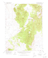 Download a high-resolution, GPS-compatible USGS topo map for Bellevue Peak, NV (1980 edition)
