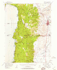 Download a high-resolution, GPS-compatible USGS topo map for Carson City, NV (1958 edition)