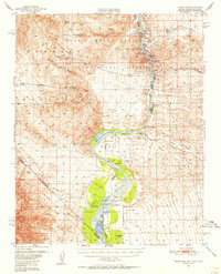 preview thumbnail of historical topo map of Clark County, NV in 1950