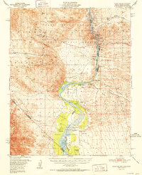 preview thumbnail of historical topo map of Clark County, NV in 1952