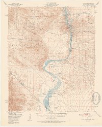 Download a high-resolution, GPS-compatible USGS topo map for Davis Dam, NV (1952 edition)