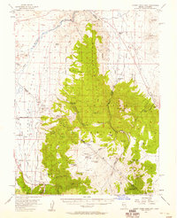 Download a high-resolution, GPS-compatible USGS topo map for Desert Creek Peak, NV (1958 edition)