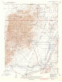 Download a high-resolution, GPS-compatible USGS topo map for Eugene Mountains Area, NV (1942 edition)