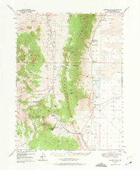 preview thumbnail of historical topo map of Eureka County, NV in 1949