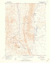 preview thumbnail of historical topo map of Eureka County, NV in 1951