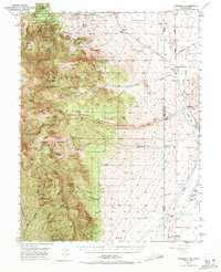 Download a high-resolution, GPS-compatible USGS topo map for Garrison, NV (1971 edition)
