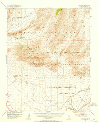 Download a high-resolution, GPS-compatible USGS topo map for Gass Peak, NV (1953 edition)