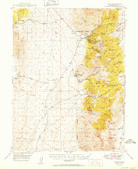 preview thumbnail of historical topo map of Nye County, NV in 1950