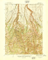 preview thumbnail of historical topo map of Elko County, NV in 1945
