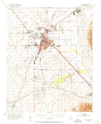 1952 Map of Whitney, NV, 1956 Print