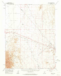 preview thumbnail of historical topo map of Esmeralda County, NV in 1961