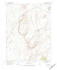 preview thumbnail of historical topo map of Nye County, NV in 1967