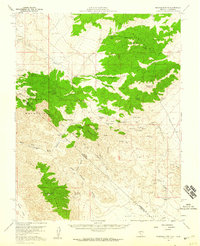 preview thumbnail of historical topo map of Esmeralda County, NV in 1957