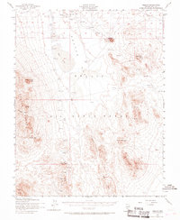 preview thumbnail of historical topo map of Nye County, NV in 1952