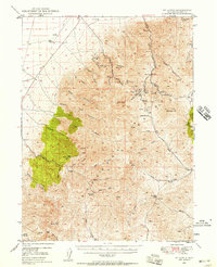 Download a high-resolution, GPS-compatible USGS topo map for Mt Lewis, NV (1958 edition)