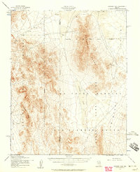 Download a high-resolution, GPS-compatible USGS topo map for Papoose Lake, NV (1958 edition)