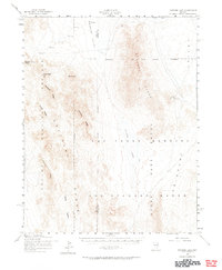 Download a high-resolution, GPS-compatible USGS topo map for Papoose Lake, NV (1965 edition)