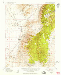 Download a high-resolution, GPS-compatible USGS topo map for Paradise Peak, NV (1956 edition)
