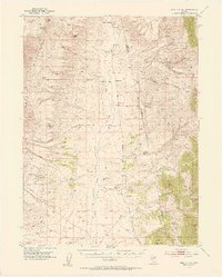 preview thumbnail of historical topo map of Eureka County, NV in 1952