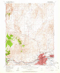 1950 Map of Reno, 1963 Print