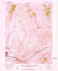 1957 Map of Spanish Springs, NV, 1963 Print