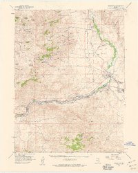 1957 Map of Wadsworth, NV, 1959 Print