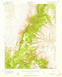 Download a high-resolution, GPS-compatible USGS topo map for Wheelbarrow Peak, NV (1958 edition)
