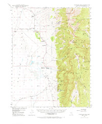 1948 Map of White Pine County, NV, 1970 Print