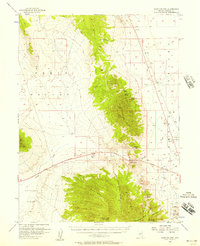 Download a high-resolution, GPS-compatible USGS topo map for Whistler Mtn, NV (1957 edition)