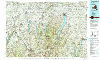 Download a high-resolution, GPS-compatible USGS topo map for Canandaigua, NY (1993 edition)